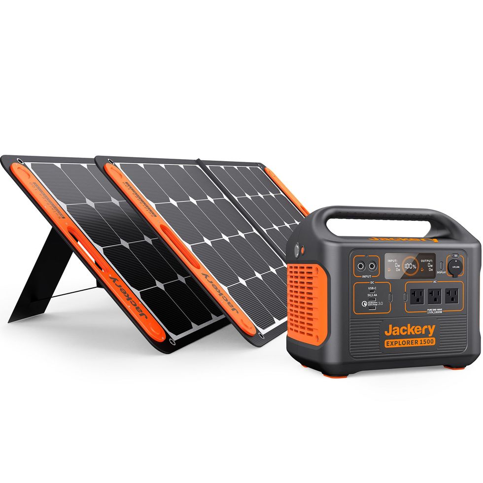 Explorer 1500 Portable Power Station with Two Solar Panels