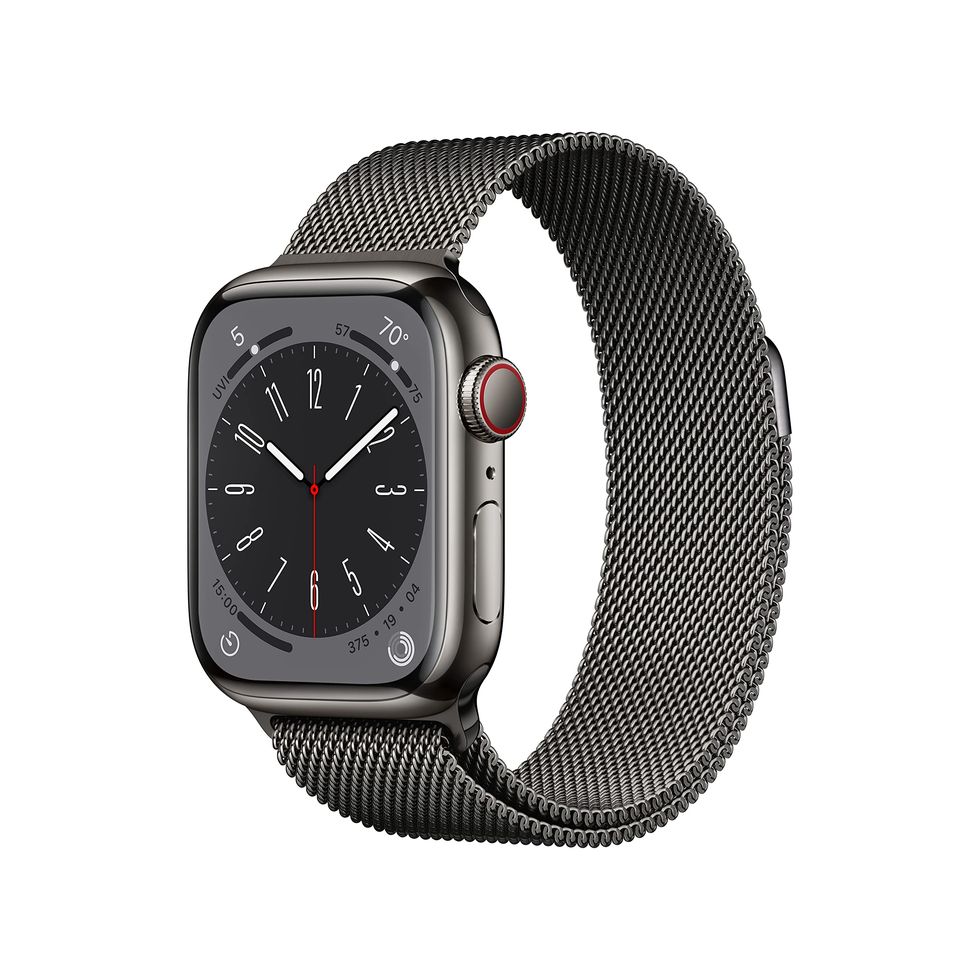 Watch Series 8 GPS + Cellular 41mm Graphite Aluminum Case with Graphite Milanese Band
