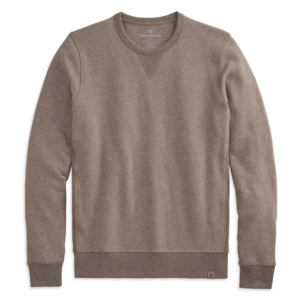 Men's Crew Neck Branded Terry Sweatshirt - All Men's Clothing