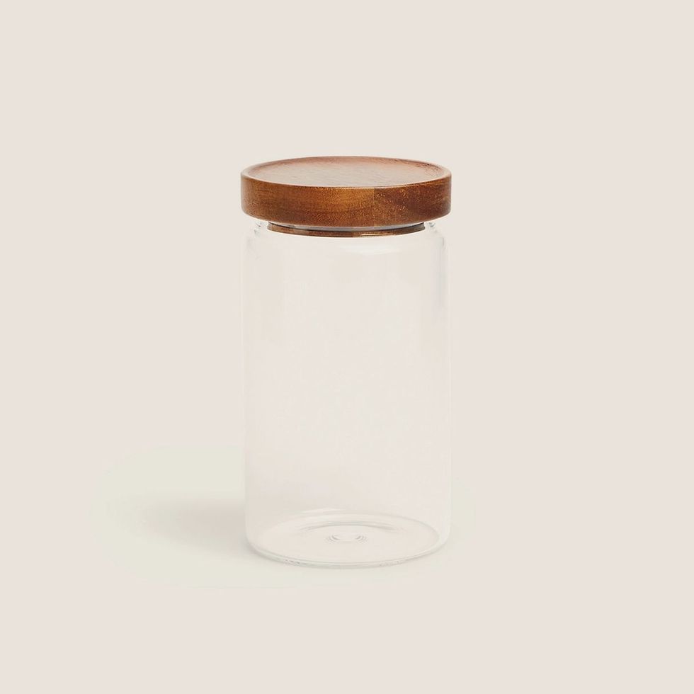 Acacia Medium Glass Jar