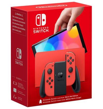 Nintendo Switch OLED-Modellkonsole – Mario Red Edition + Auswahl an KOSTENLOSEN Spielen