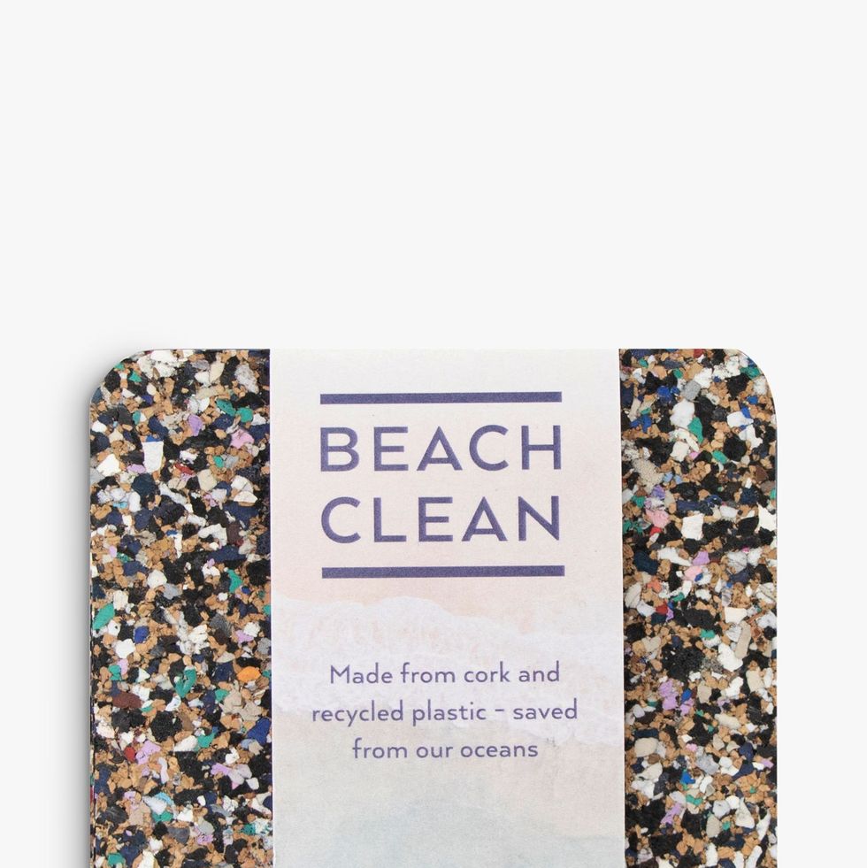 LIGA Beach Clean Cork Square Coasters