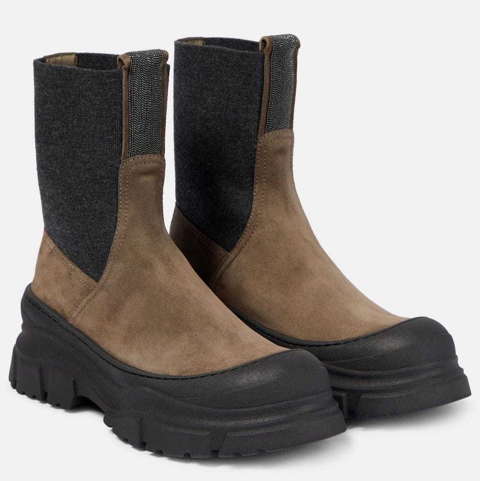 Embellished Suede Ankle Boots Embellished Suede Ankle Boots