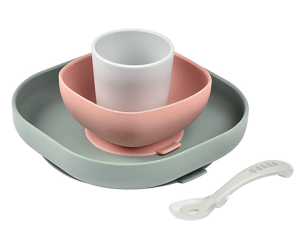 Silicone 4-Piece Baby Plate Set