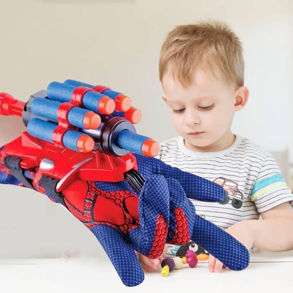  Superhero Gloves Man Web Shooter Toy for Kids, Super