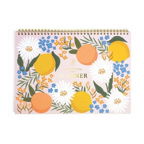 Citrus Florals Desk Weekly Planner