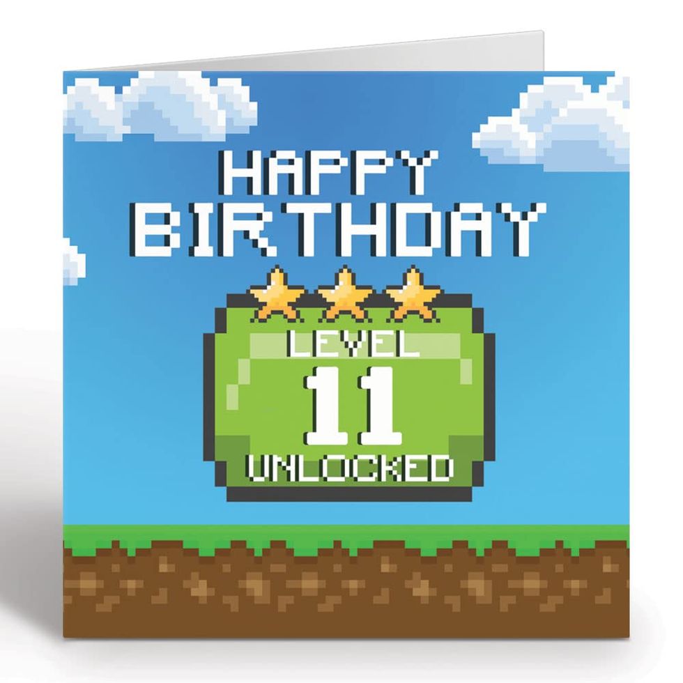 Minecraft - Tarjeta de cumpleaños de 7 años