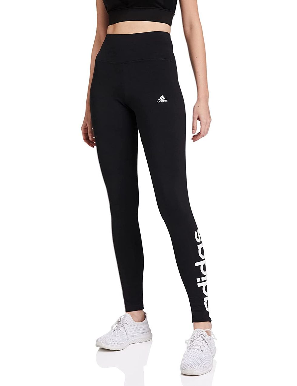 adidas Training Essentials 3-Stripes High-Waisted Short Leggings - Black |  Women's Training | adidas US