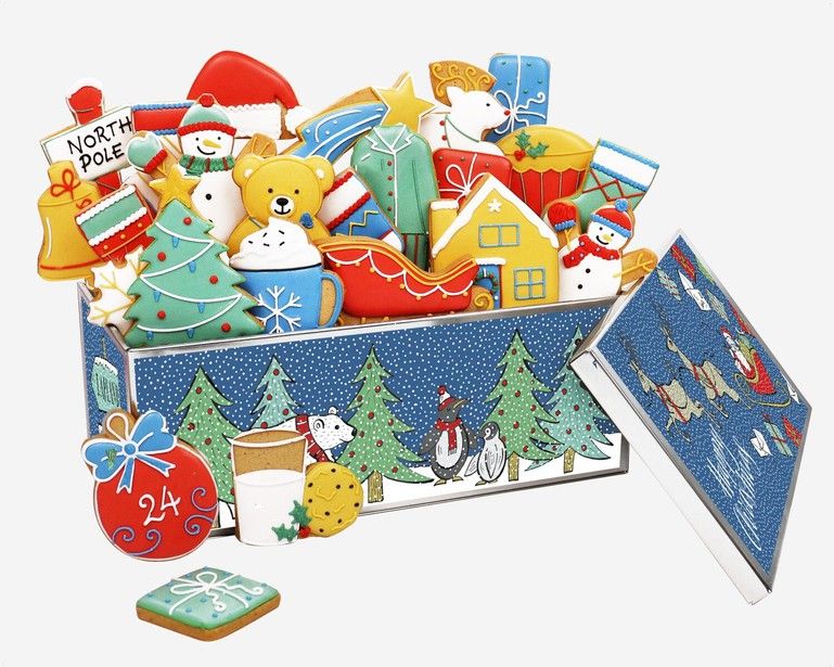 Advent luxe biscuit tin