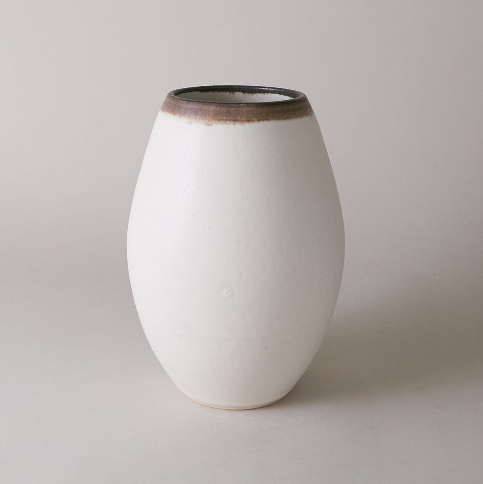 Oval Vase in Bronzed Birch Oval Vase in Bronzed Birch