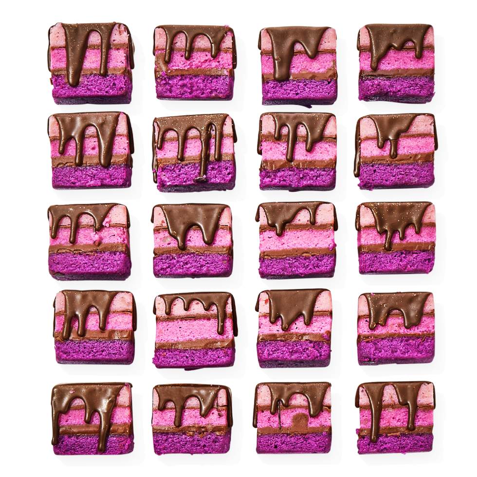 Purple Ombré Rainbow Cookies