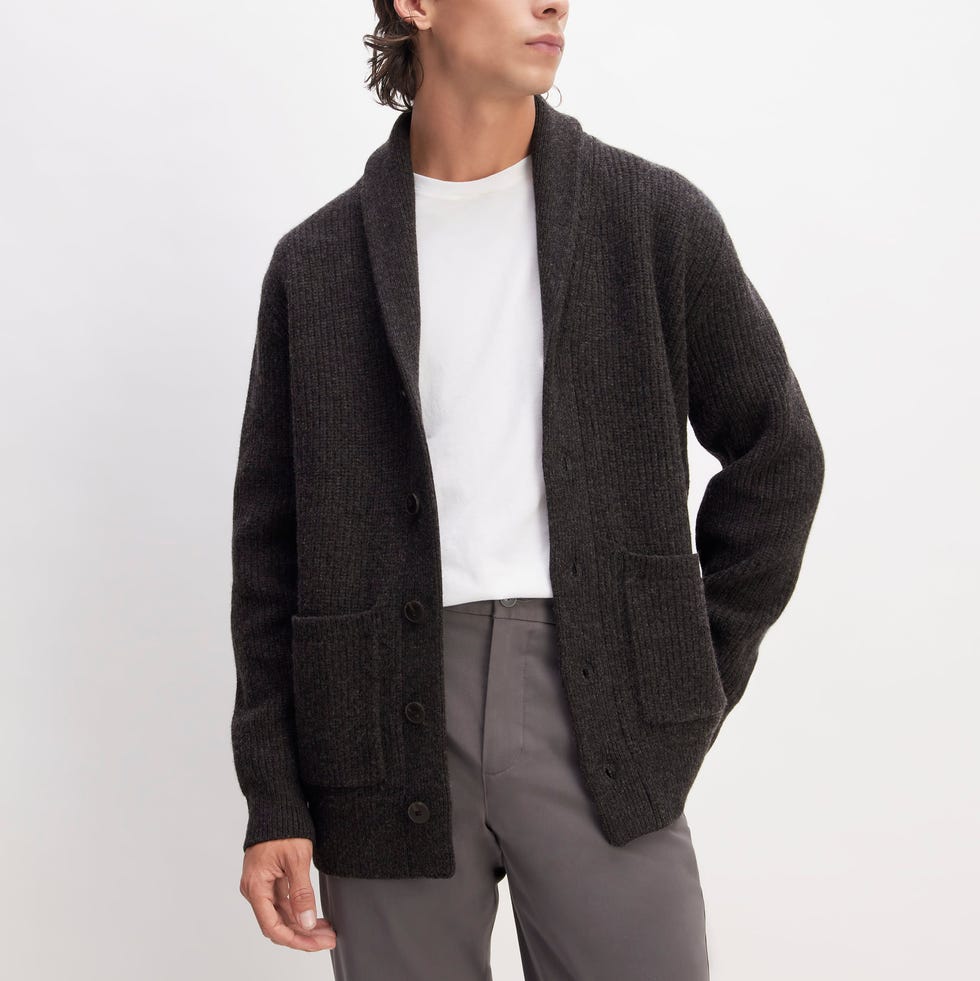 The Felted Merino Shawl Collar Cardigan