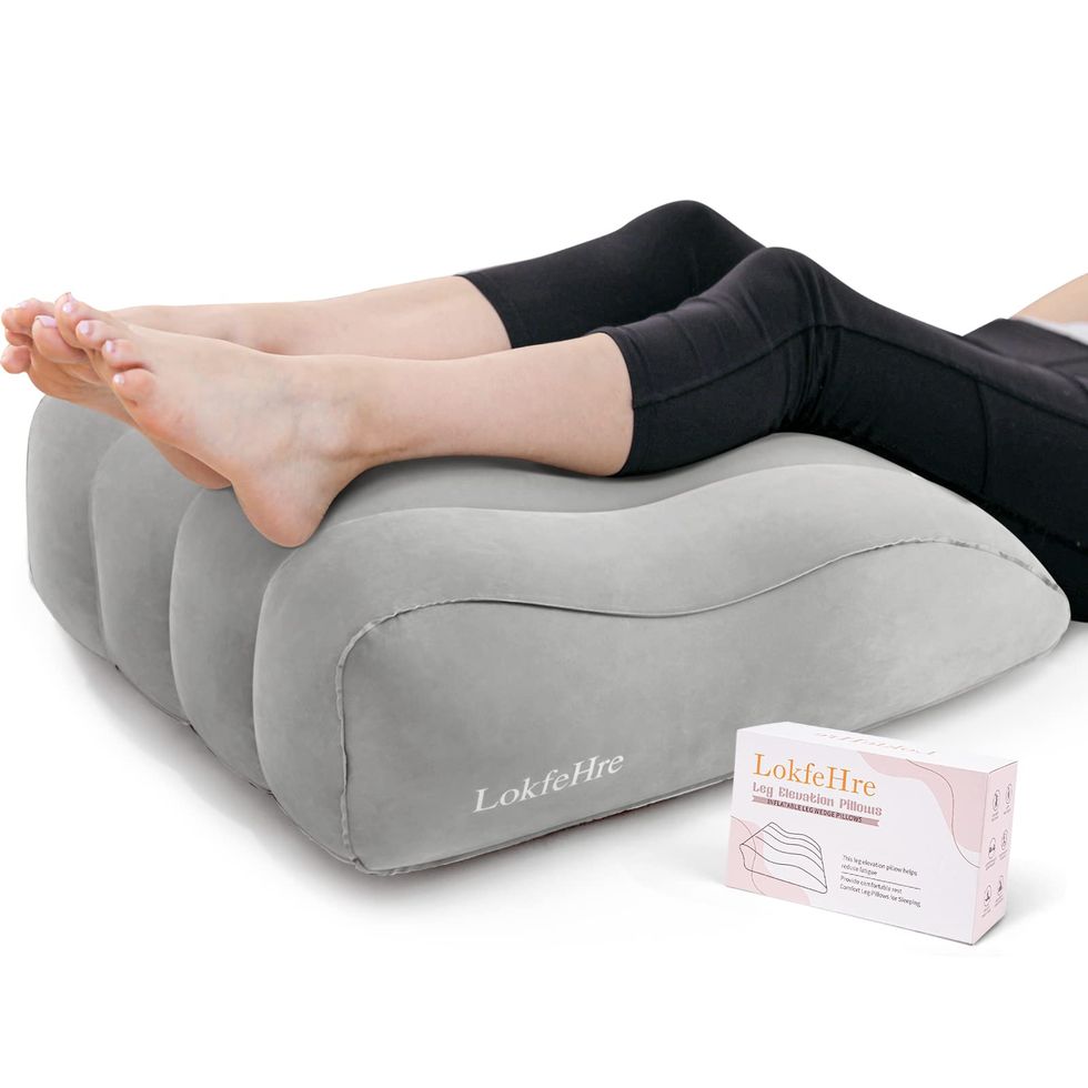 LightEase Post-Surgery Leg, Knee, Ankle Elevation Double Wedge Pillow, Memory