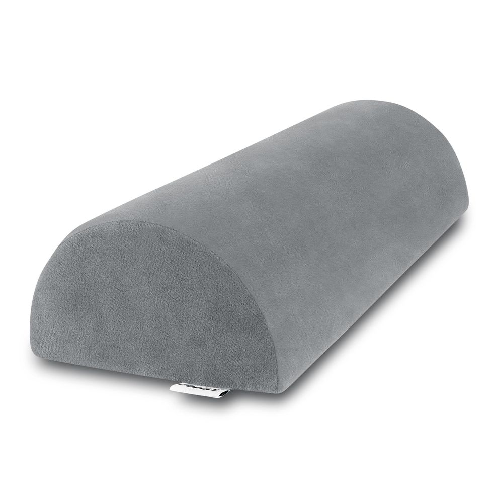 2 Pack Large Half Moon Bolster Pillow for Legs, Knees, Lower Back and Head,  Lumbar Support Pillow for Bed, Sleeping | Semi Roll for Ankle and Foot