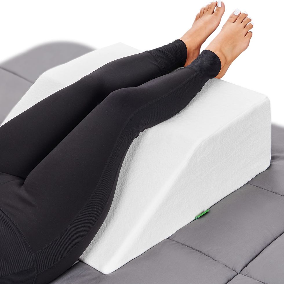 Memory Foam Knee Pillow with Cooling Gel Leg Pillow Wedge With