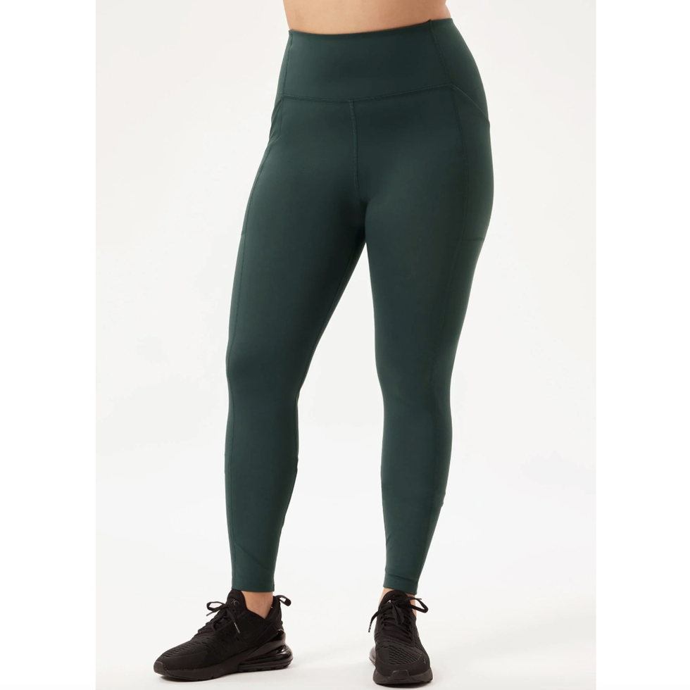 Buy TAG 7 Black & Dark Green Leggings - Pack of 2 for Women's