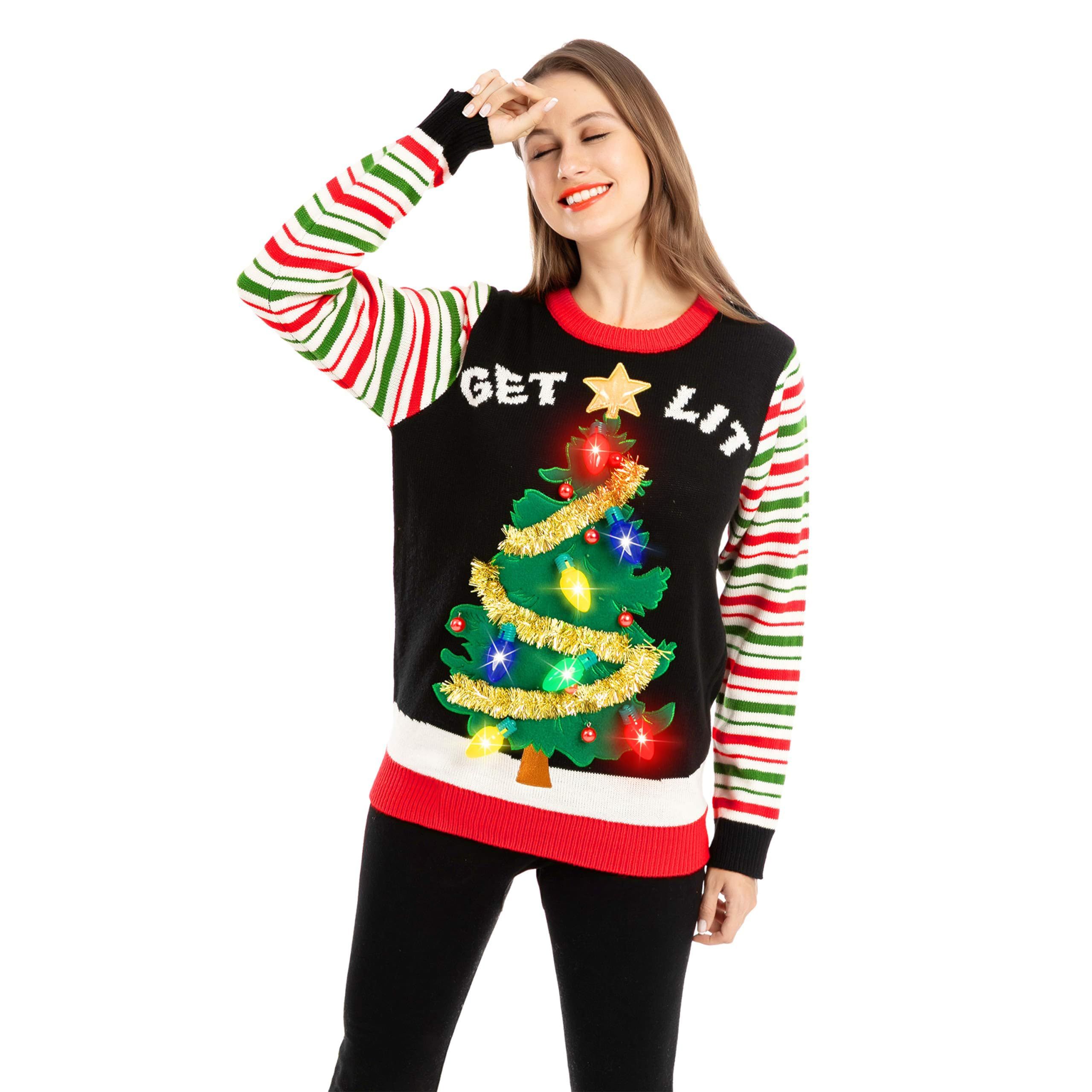 Target light outlet up christmas sweater