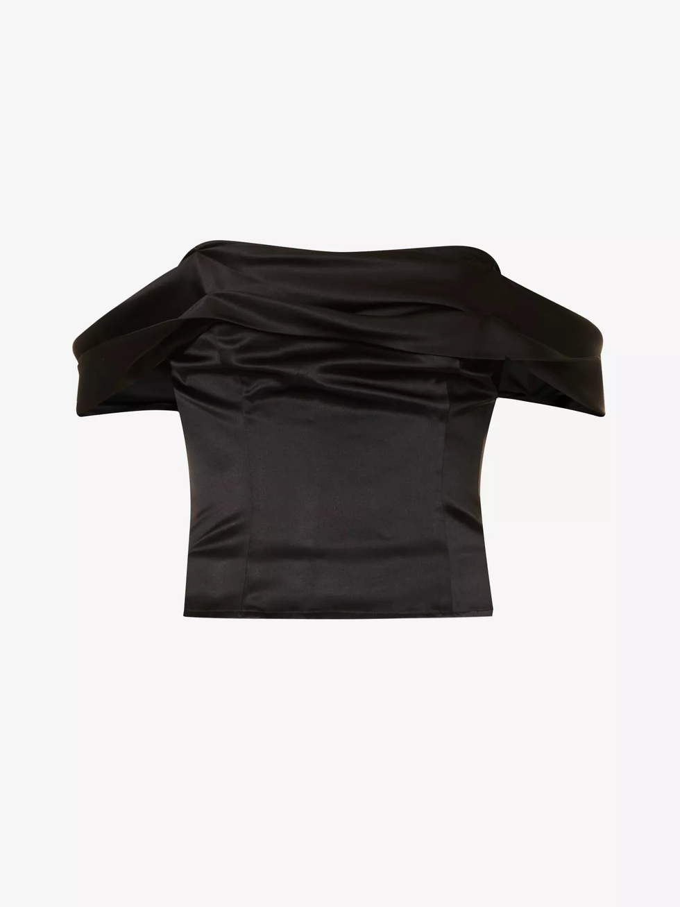 Lux strapless silk top