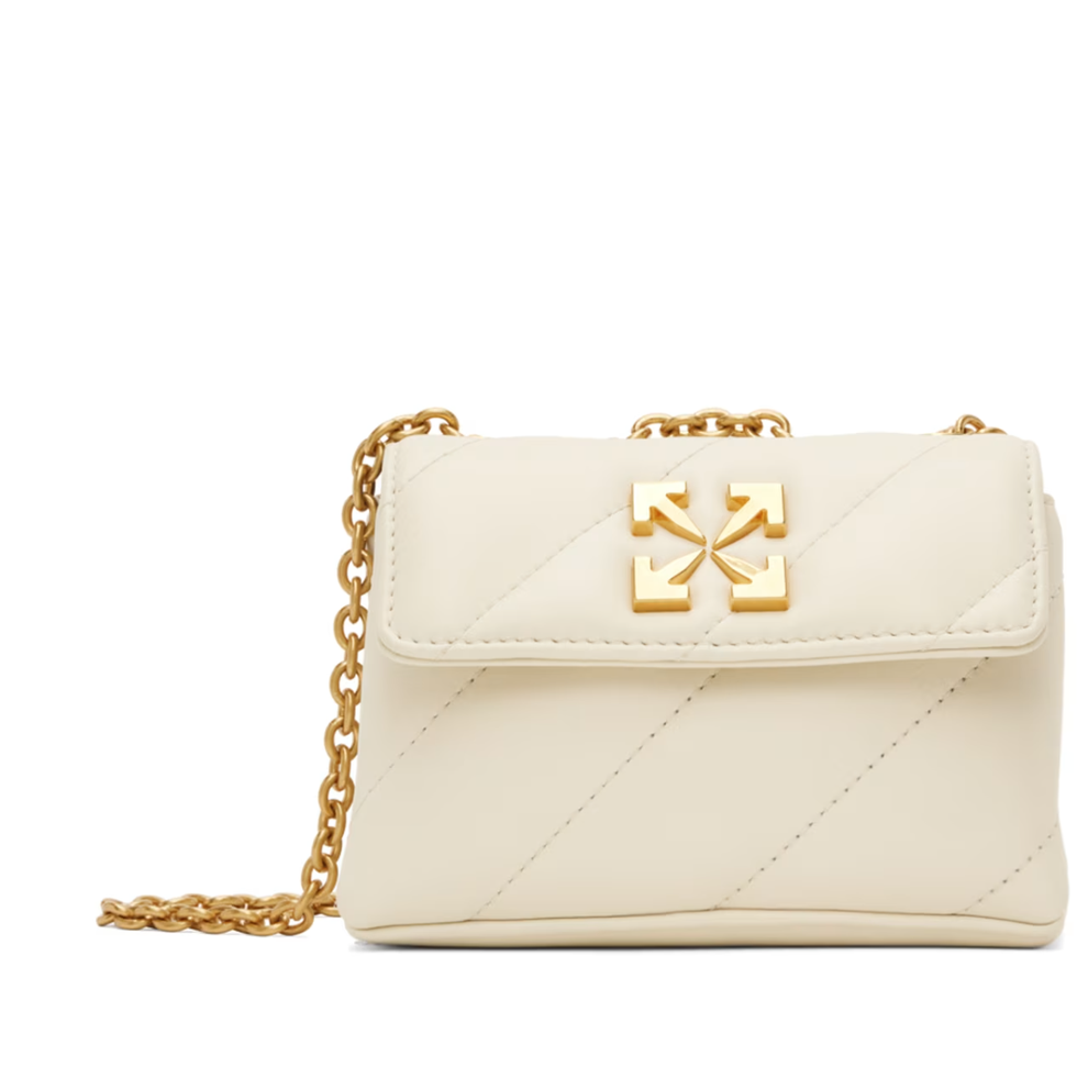 OVERSIZED QUILTED CROSSBODY - Off-white - COS