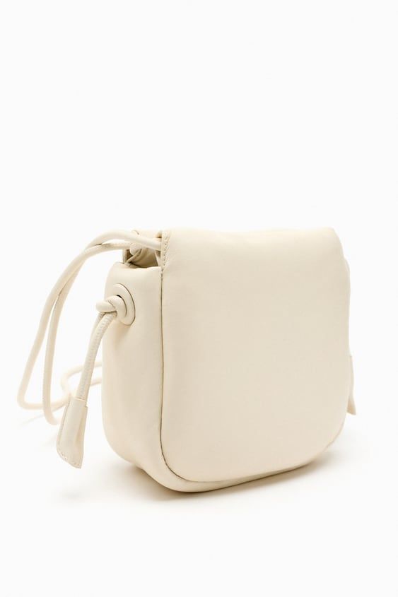 Zara quilted bucket cheap bag