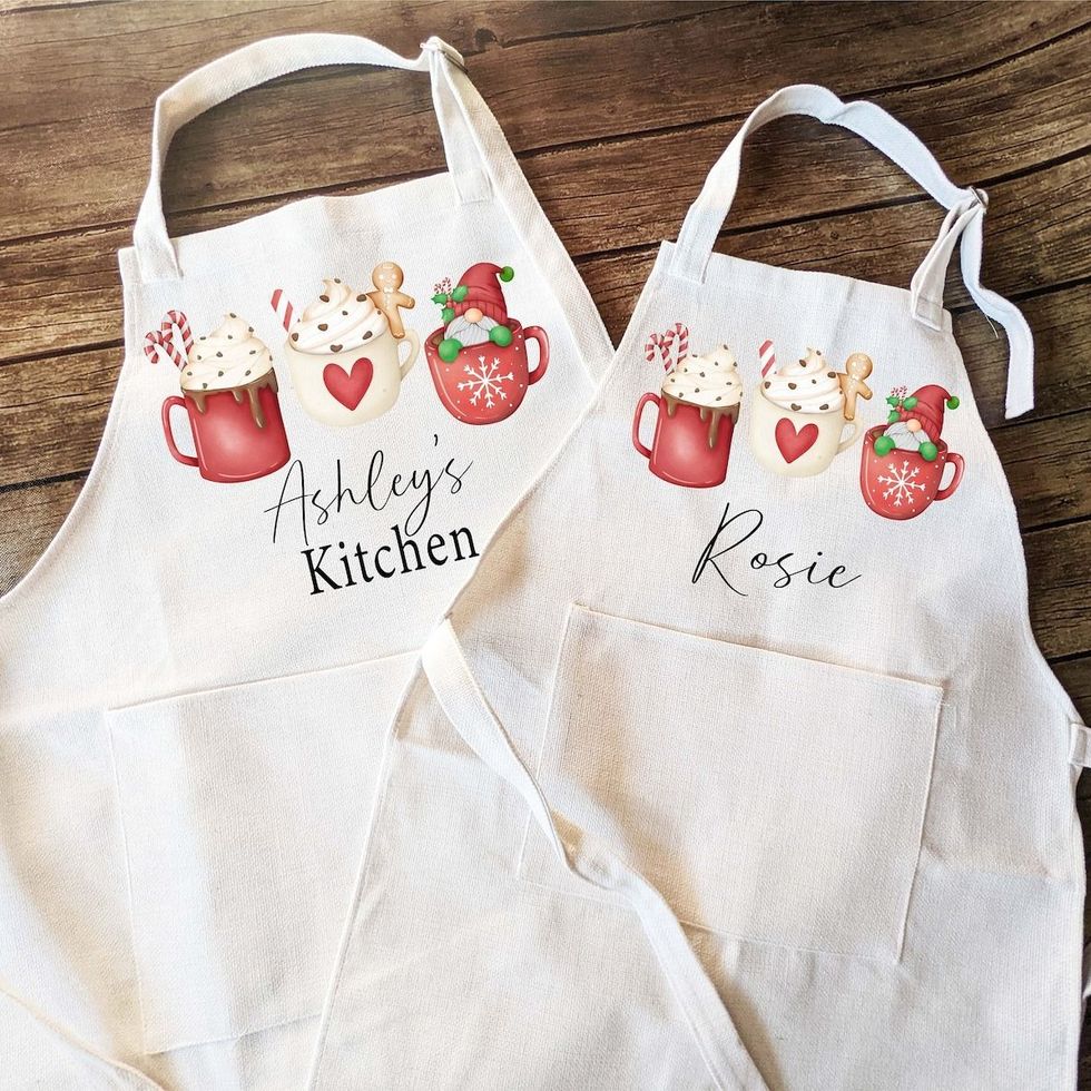 Customized Apron Floral Best Mom Ever Personalized Aprons Chef