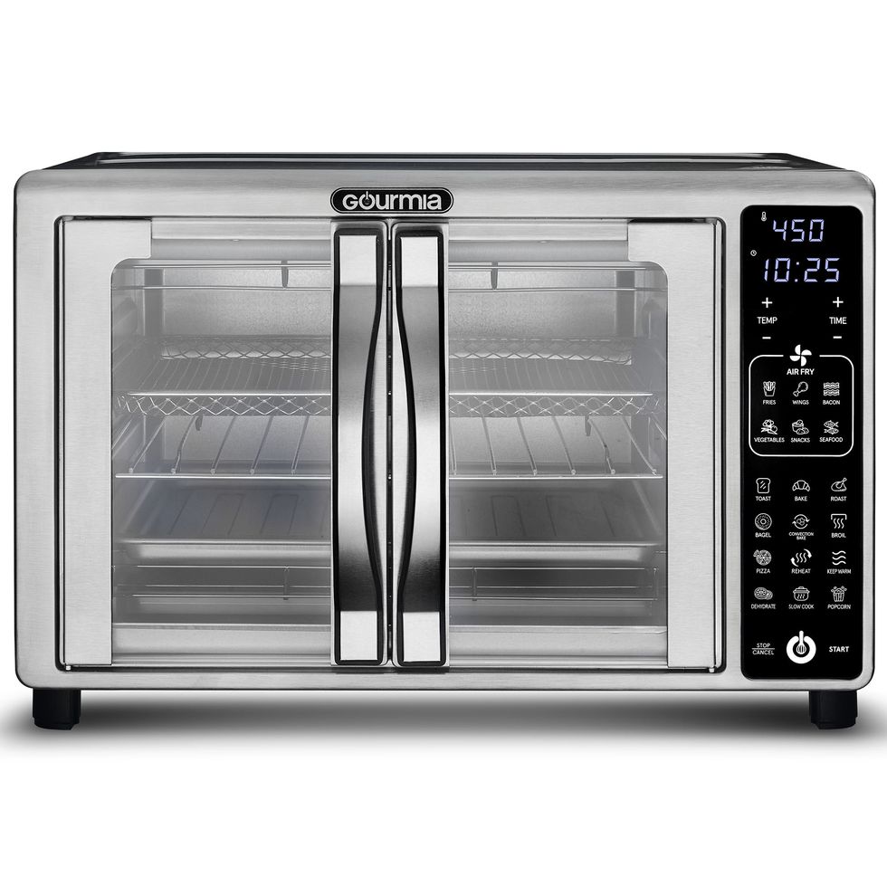 https://hips.hearstapps.com/vader-prod.s3.amazonaws.com/1700514280-Gourmia-Digital-Air-Fryer-Toaster-Oven-with-Single-Pull-French-Doors-6-Slice-Stainless-Steel_e12e61fb-8e57-4400-935f-668e2722dd4f.a2d351da0468ff5165f434e986bd7a63.jpg?crop=1xw:1.00xh;center,top&resize=980:*