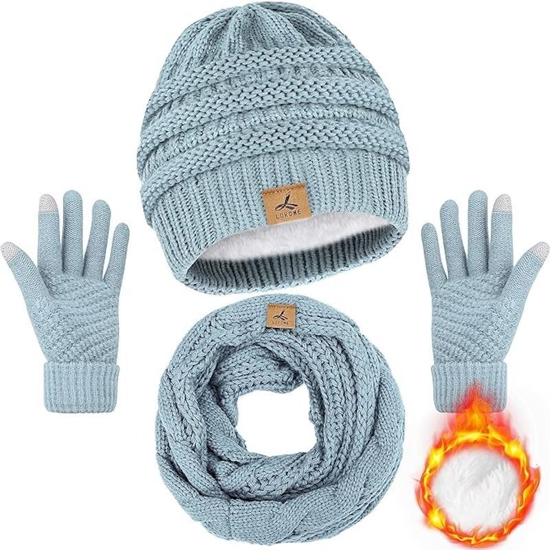 Winter Beanie, Hat, and Scarf Set