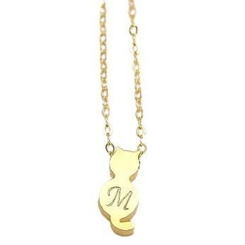 Monogram Cat Necklace Monogram Cat Necklace