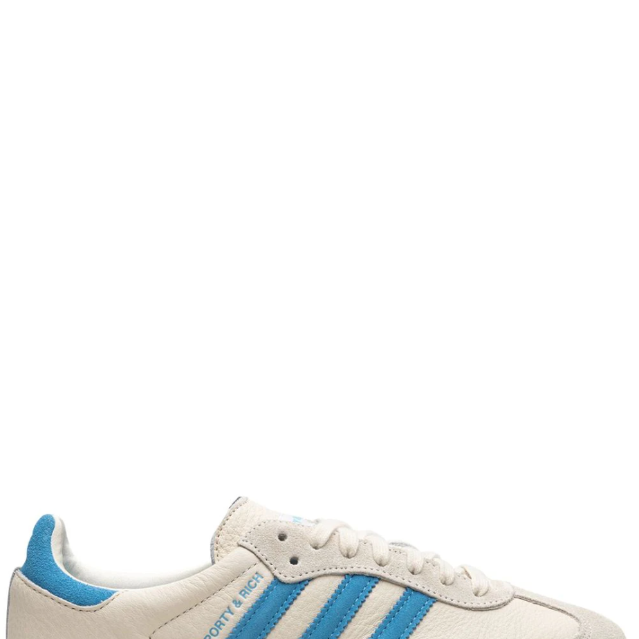 Sporty And Rich Samba "Cream Blue" Sneakers