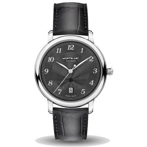 Montblanc Star Legacy Grey Leather Watch 