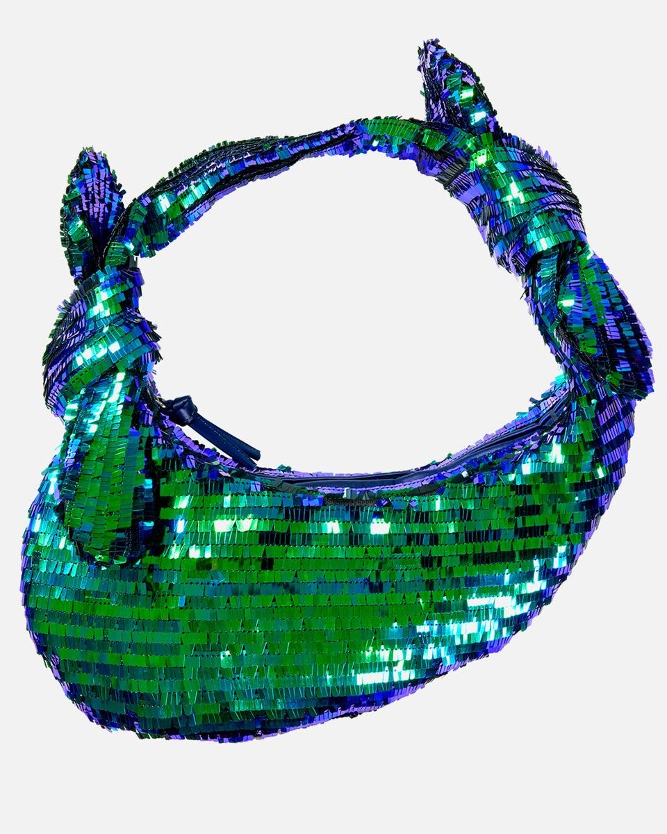 Julius Knotted Sequined Satin Bag