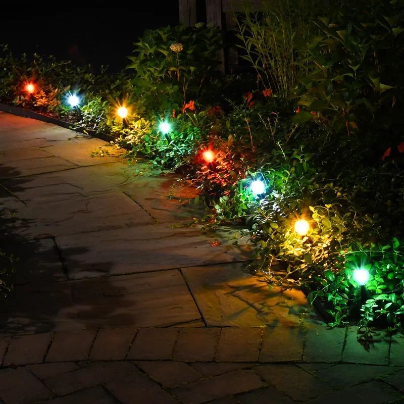 Multicolor solar deals pathway lights