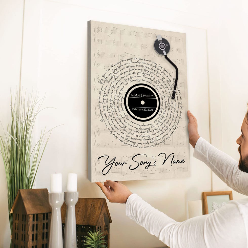 Custom Song Lyrics Poster