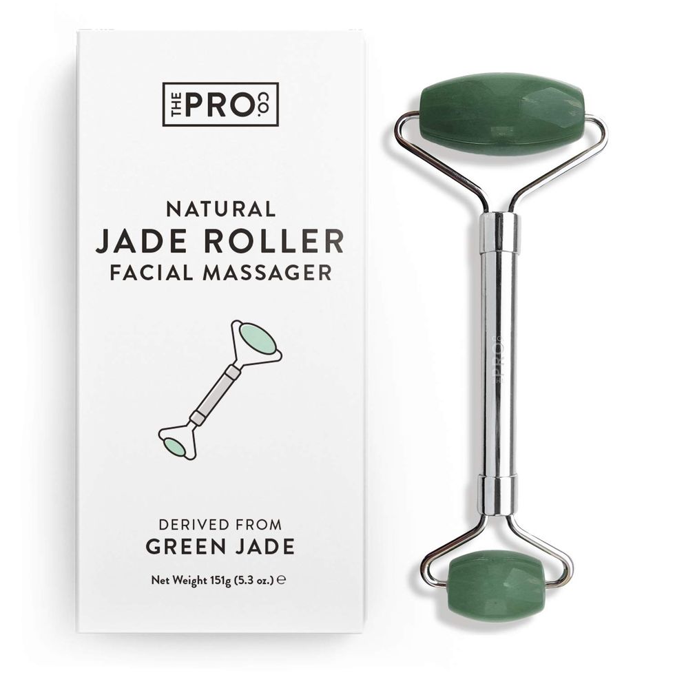 Jade Roller Viso Massaggiatore facciale per viso, occhi e collo