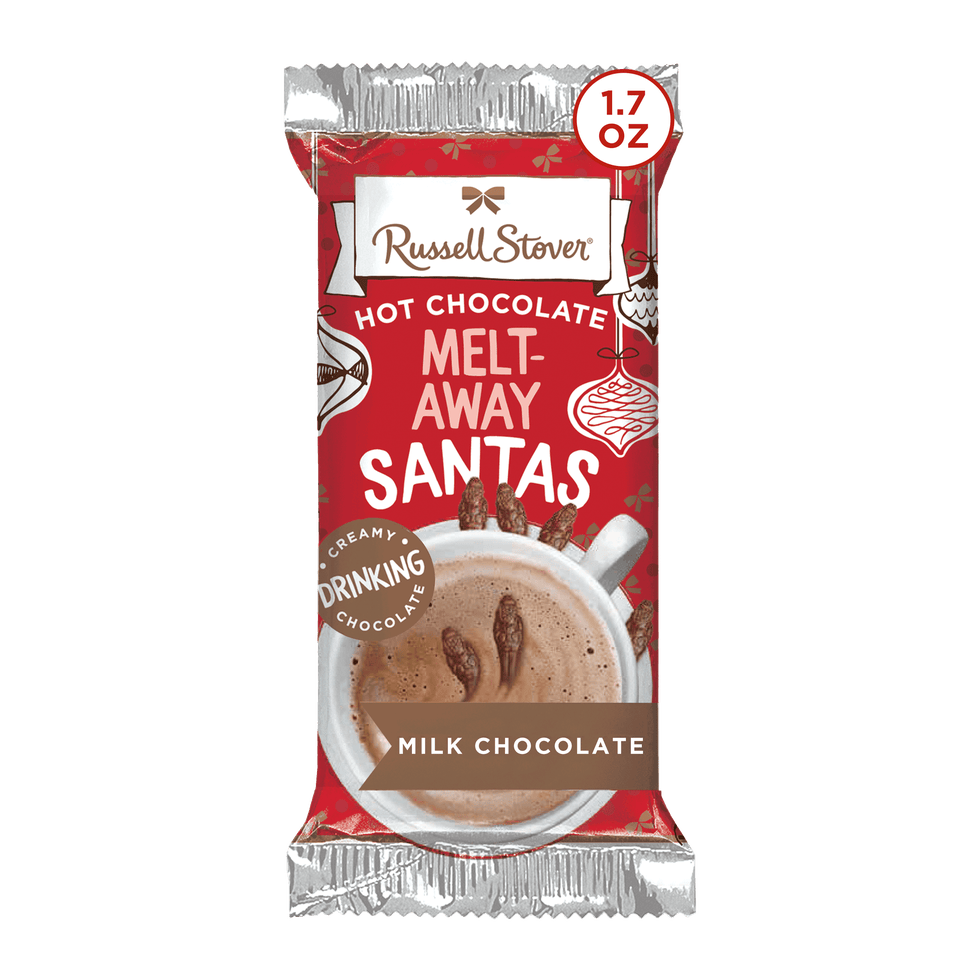 Hot Chocolate Melt-Away Milk Chocolate Santas