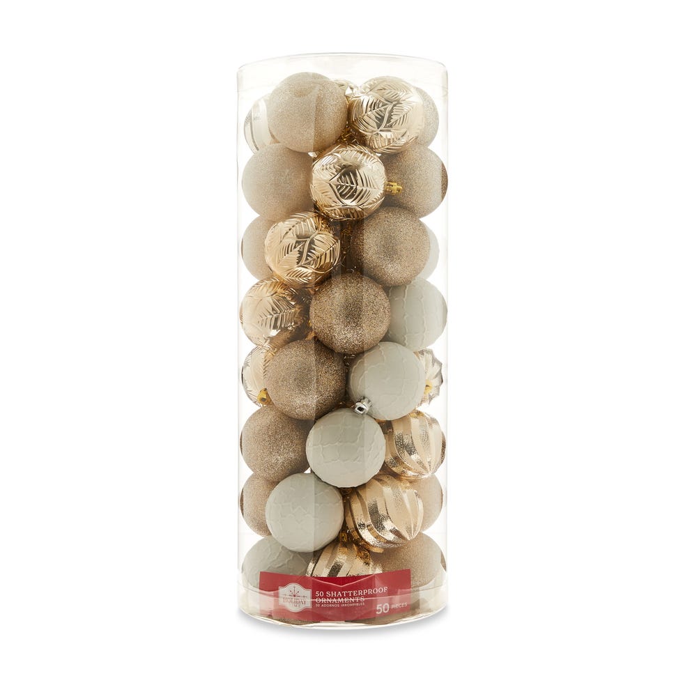 Champagne Shatterproof Christmas Ball Ornaments