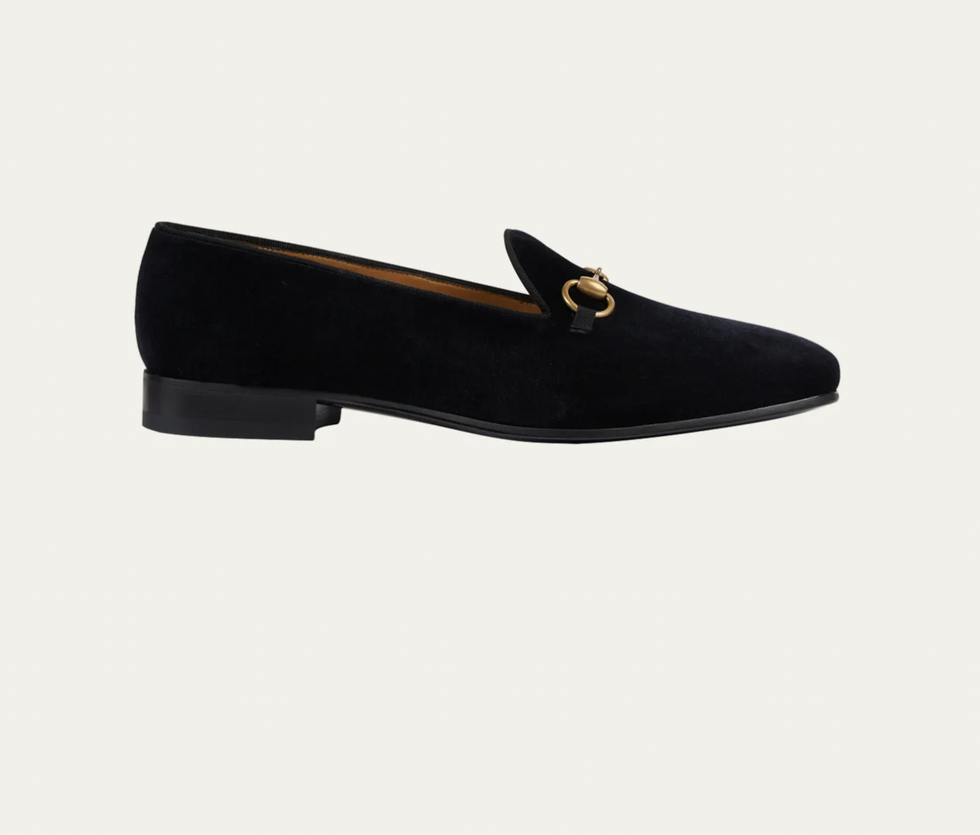 Gucci Jordaan GG velvet loafer