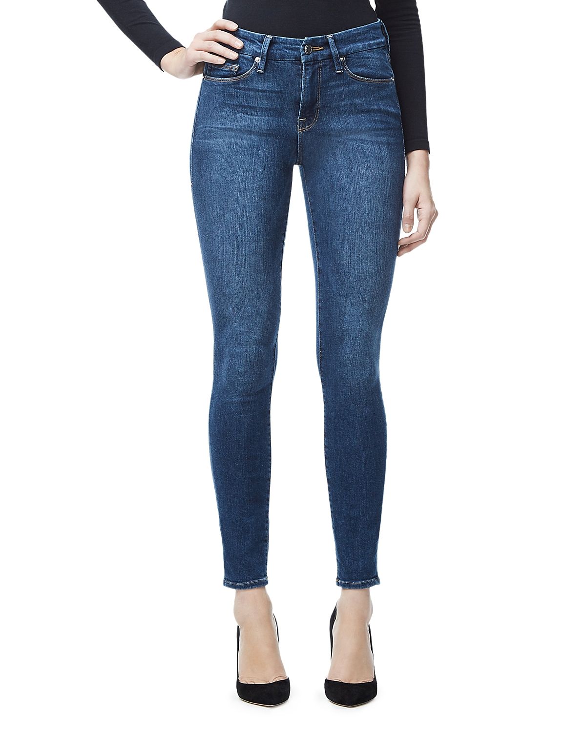 Good american store side zip jeans