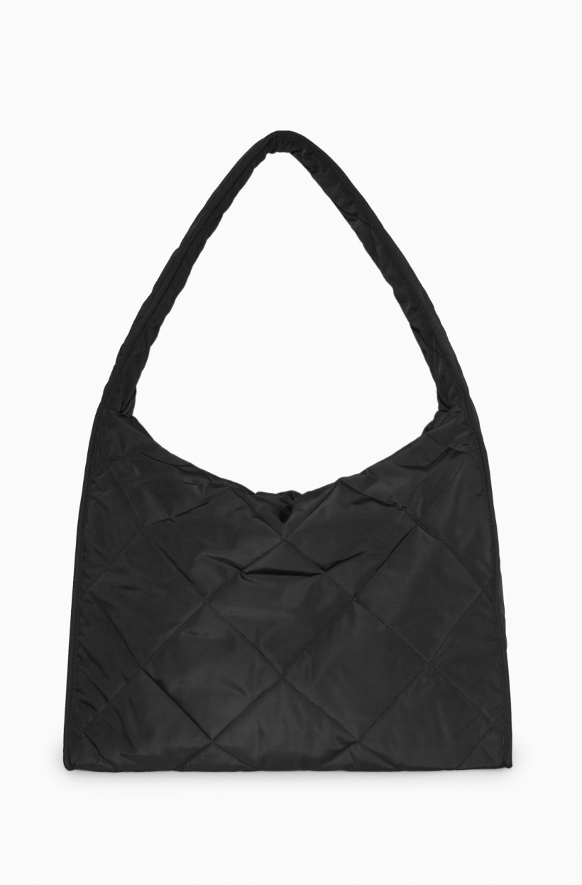 Oversized diamond quilted bag