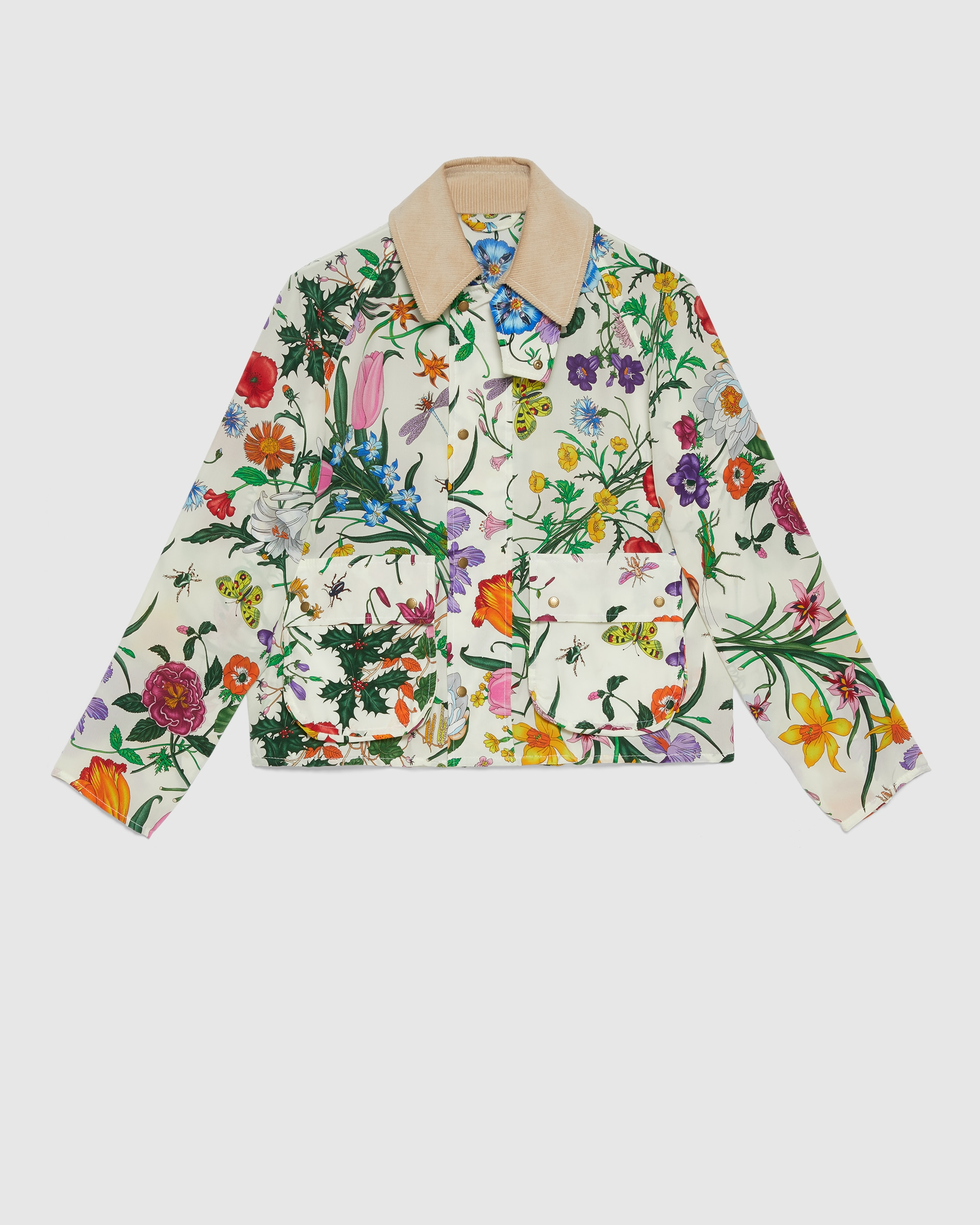 Silk Flora Print Barbour Jacket