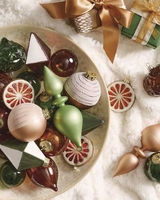 Homespun Noel Ornaments, Set of 20