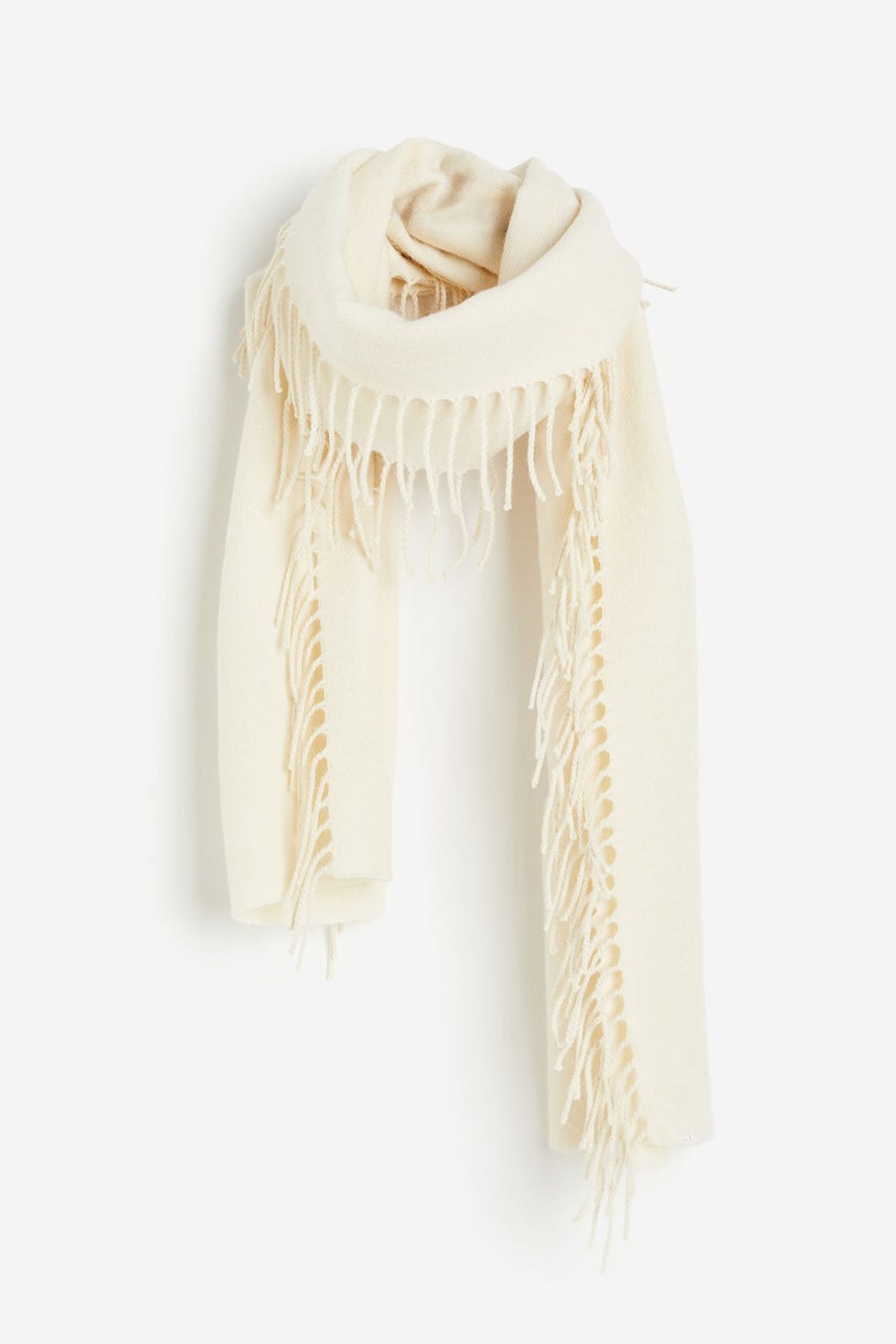 Fringe-trimmed scarf