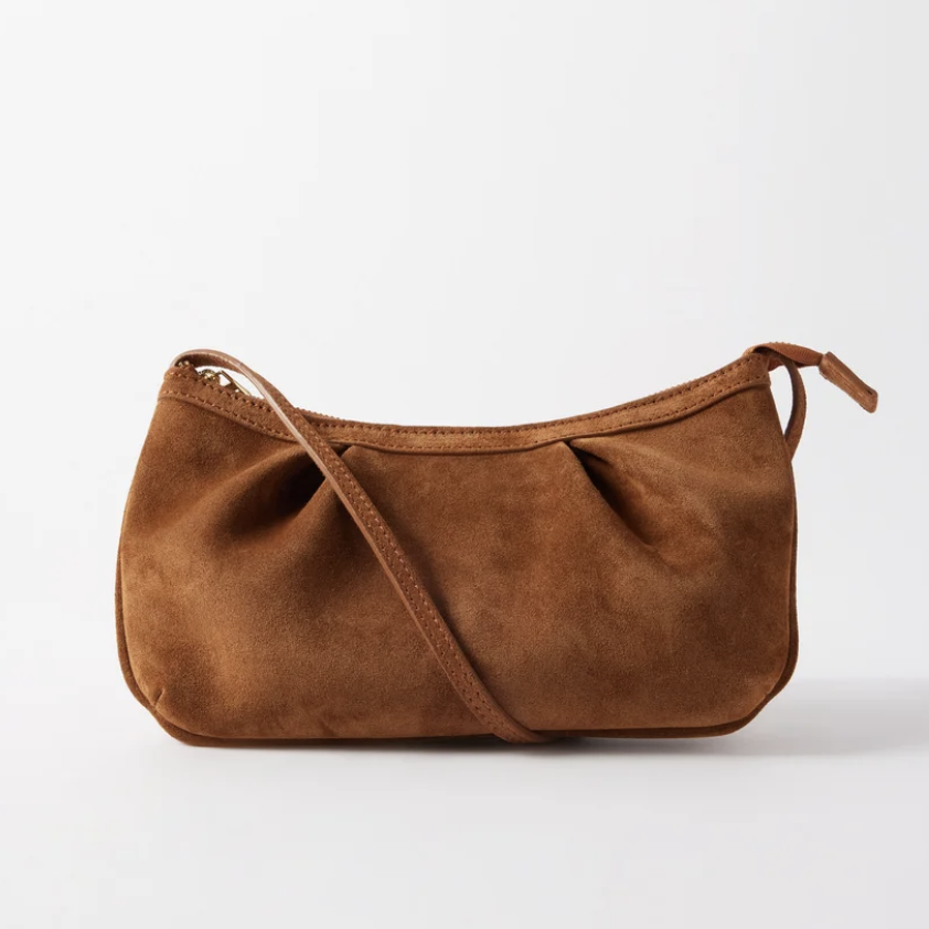Brown Dimple Shoulder Bag
