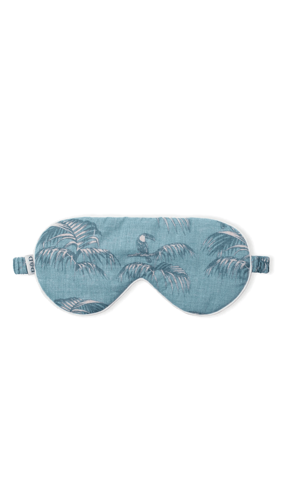 Cotton Eye Mask Bocas Print Blue