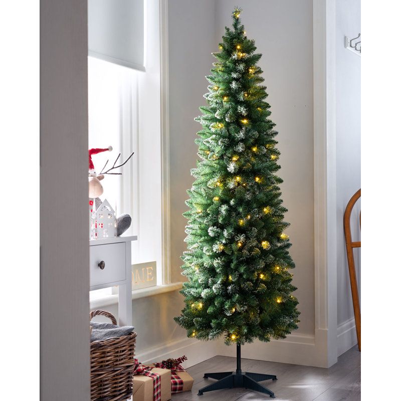 Slim led deals christmas tree