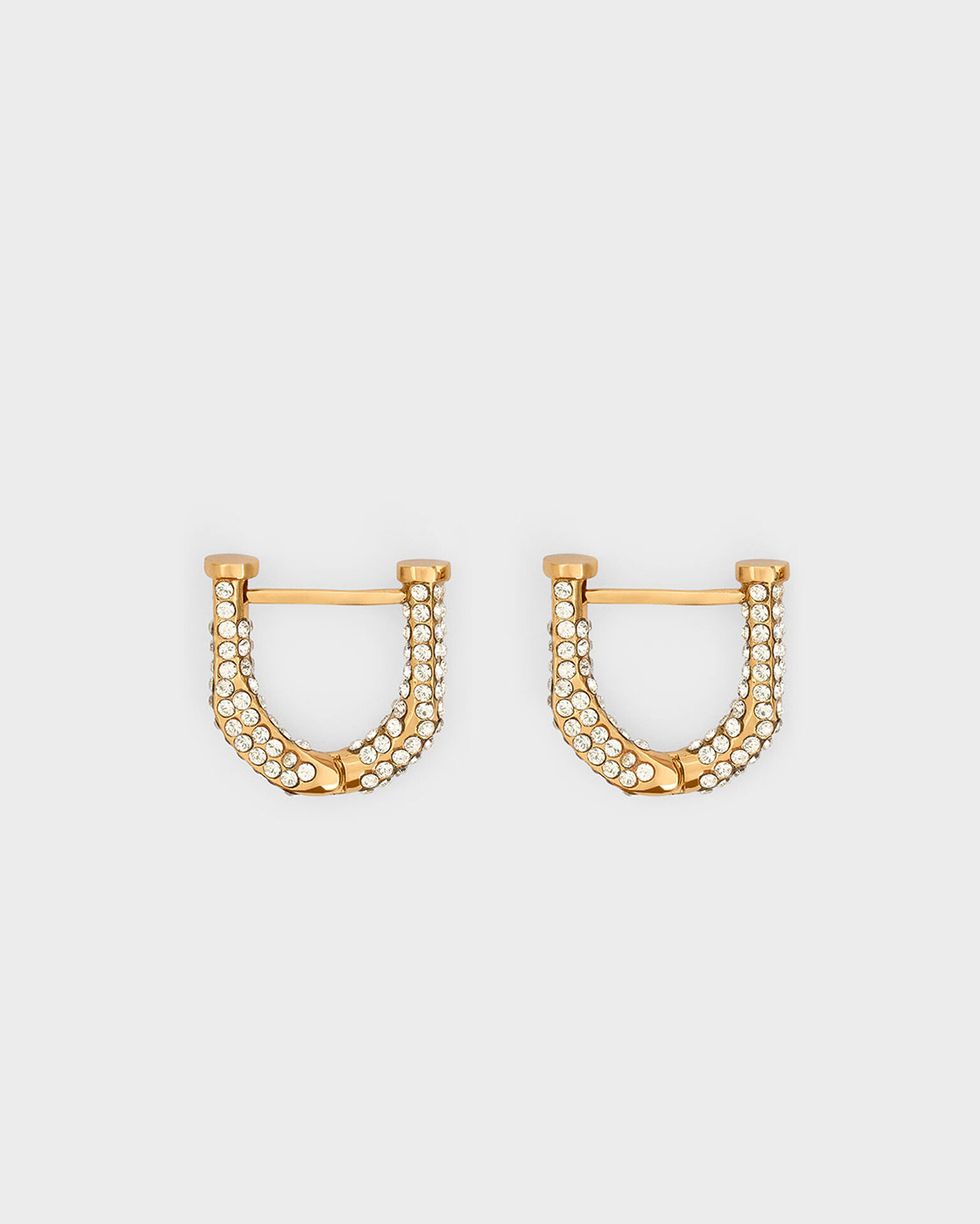 Gabine Swarovski Crystal Huggie Earrings