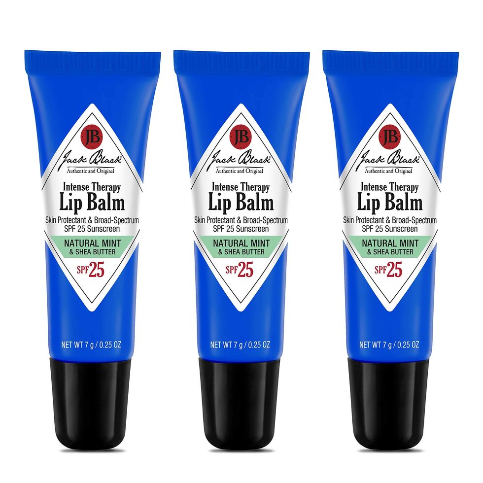 Jack Black Intense Therapy Lip Balm SPF 25, Pack of 3 