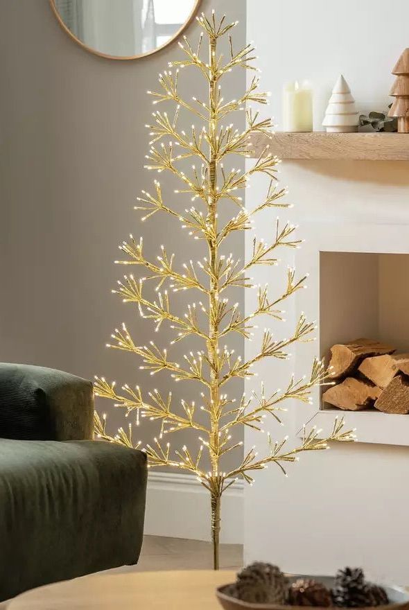 Argos Home Iron Frame Tree Christmas Light
