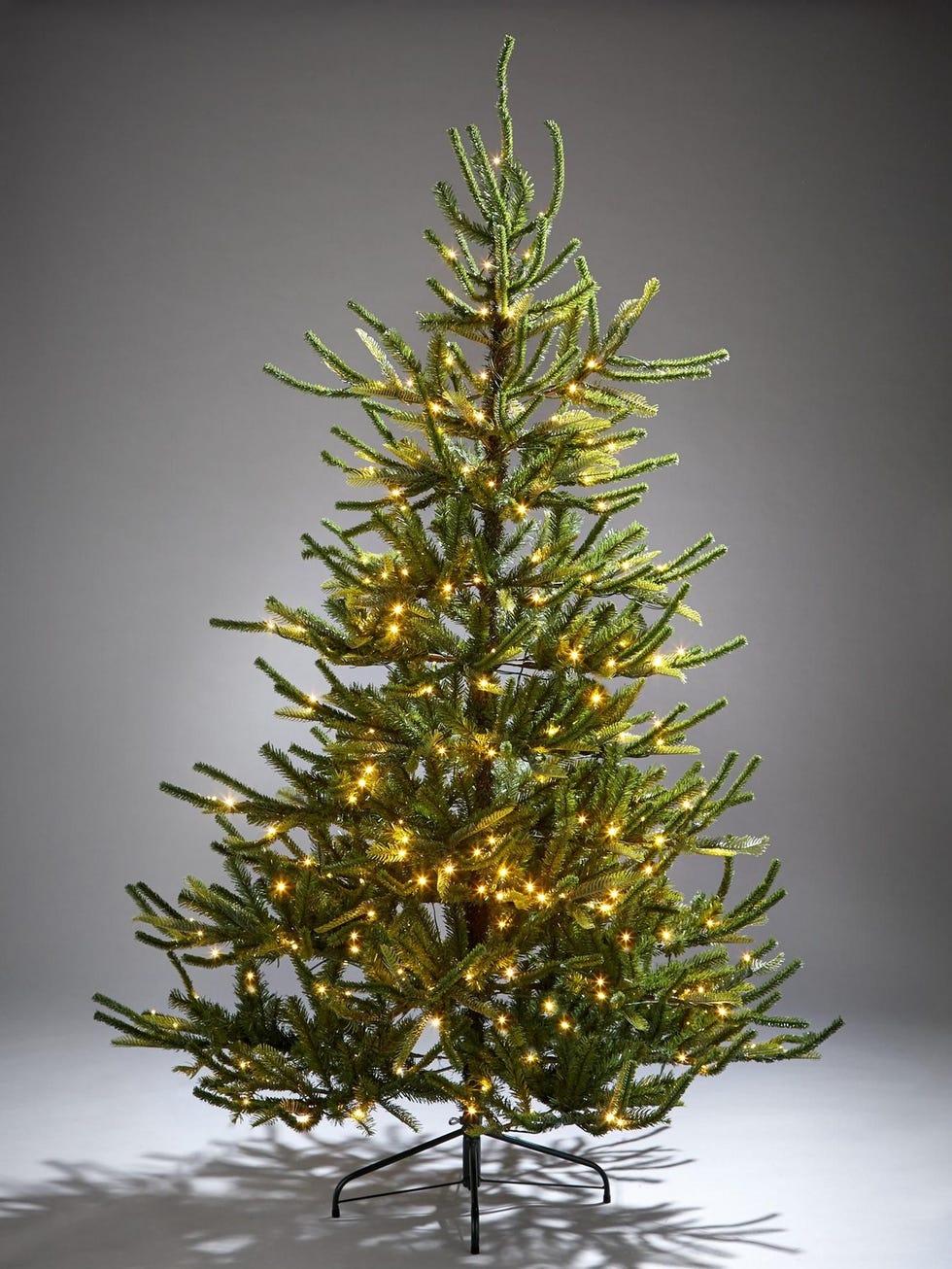 7ft Fraser Fir Upswept Pre-Lit Mixed Tips Christmas Tree