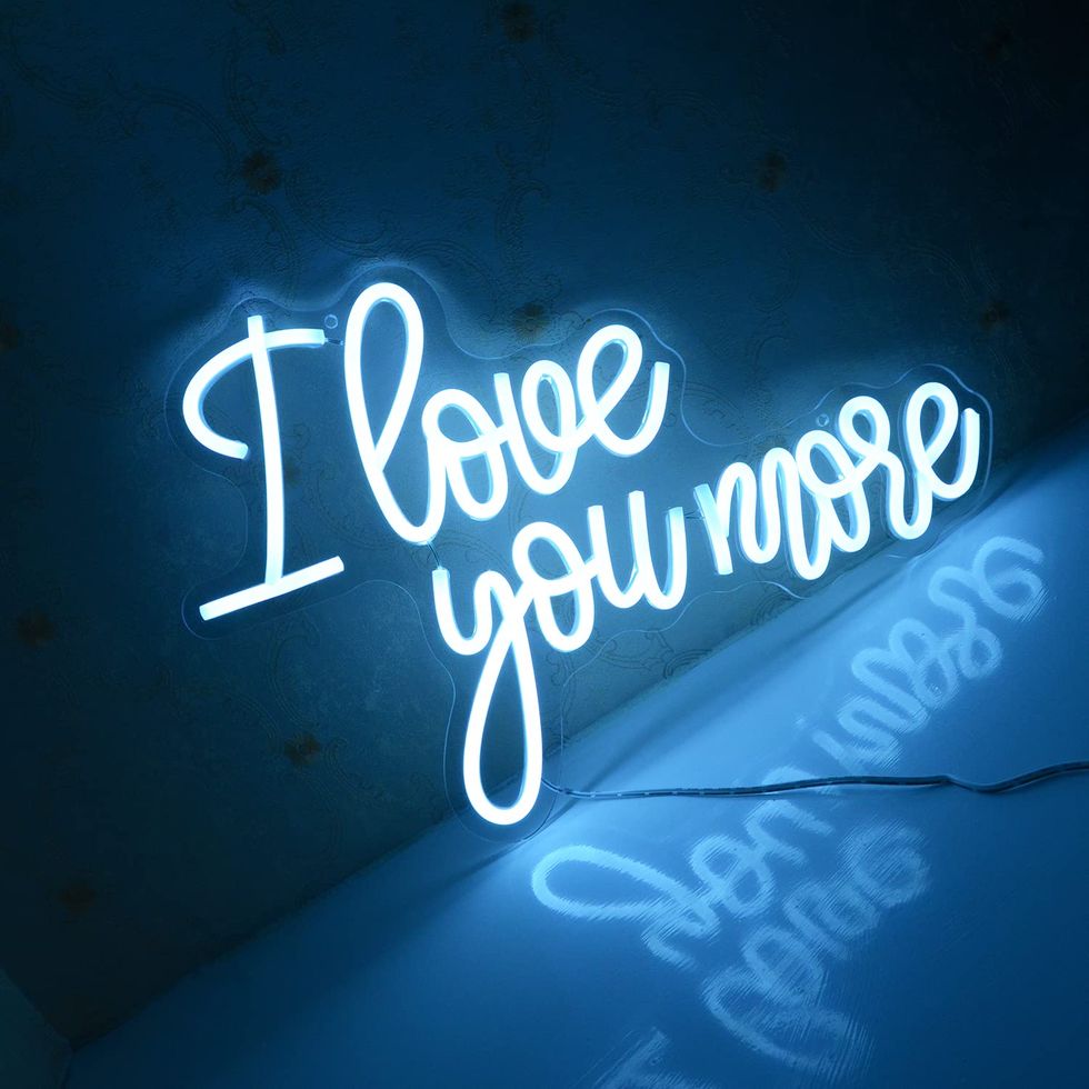 "I Love You More" Neon Sign